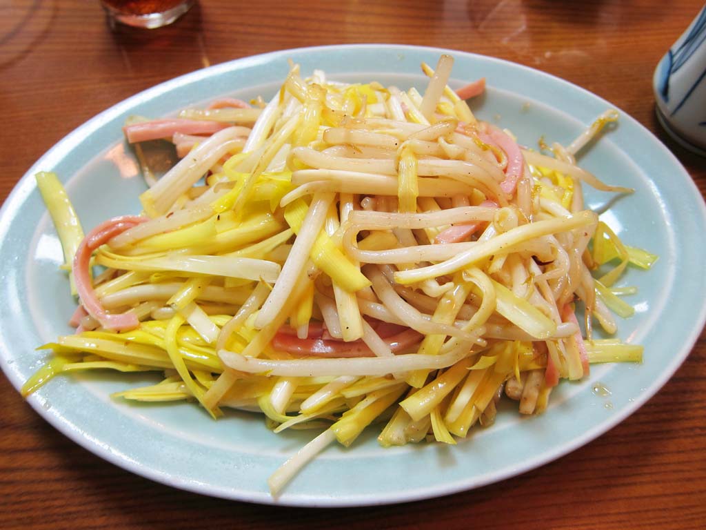 photo,material,free,landscape,picture,stock photo,Creative Commons,It is yellow leek roasting, Chinese food, yellow leek, Ham, bean sprout