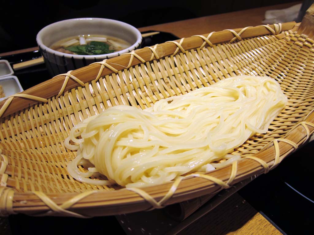 Foto, materiell, befreit, Landschaft, Bild, hat Foto auf Lager,Sieb udon, Japanisches Essen, Udon, Nudeln, Weizenmehl