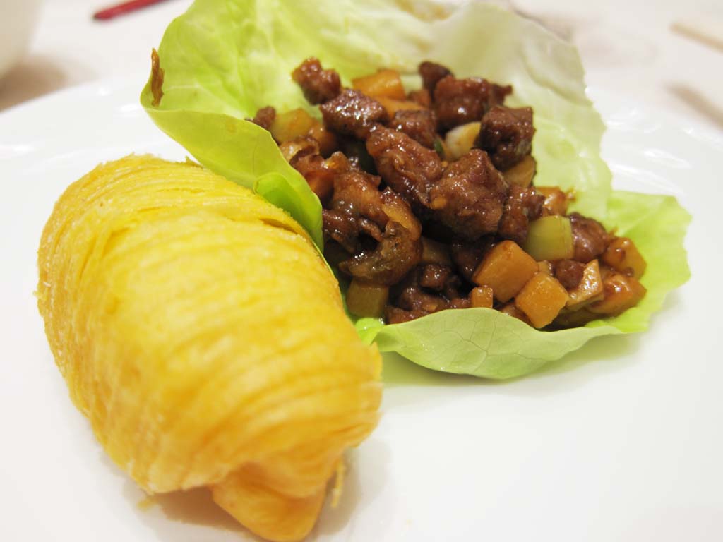 photo,material,free,landscape,picture,stock photo,Creative Commons,Meat miso, Meat, carrot, Bread, lettuce