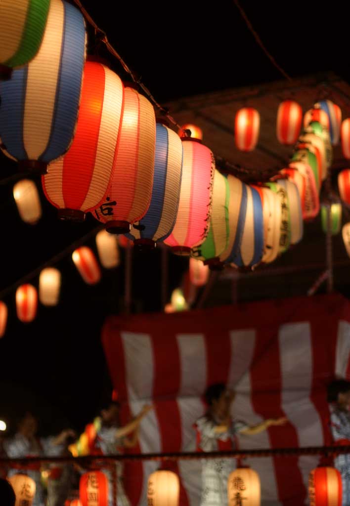 fotografia, materiale, libero il panorama, dipinga, fotografia di scorta,Passi l'estate lanterne di festa, lanterna, , , Bon-odori balla