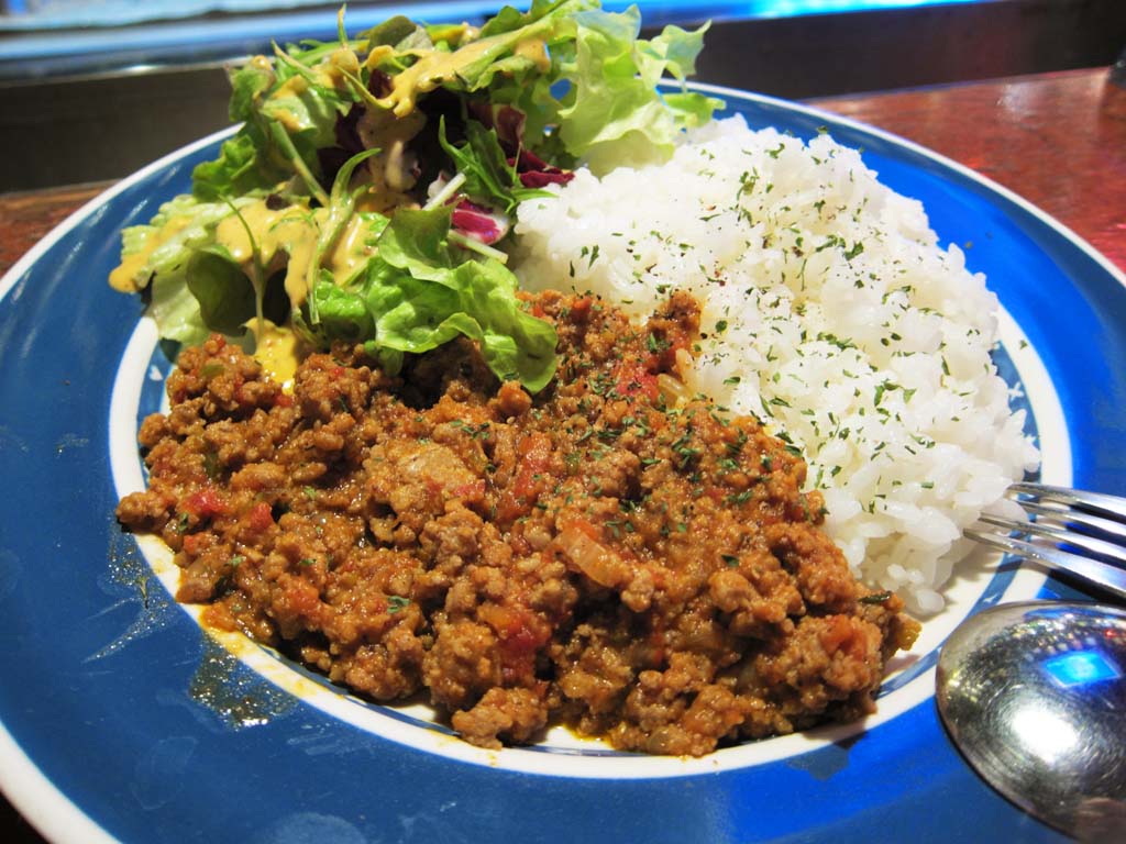 photo,material,free,landscape,picture,stock photo,Creative Commons,A dish of rice fried with meat, vegetables and curry powder, Cooking, Food, , 