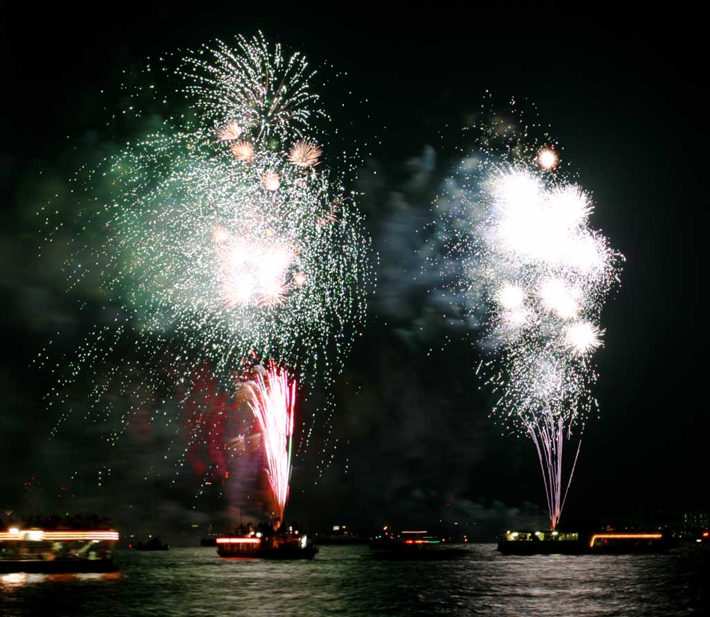 photo,material,free,landscape,picture,stock photo,Creative Commons,Tokyo Bay Great Fireworks, firework, night, launch, one-foot firework ball