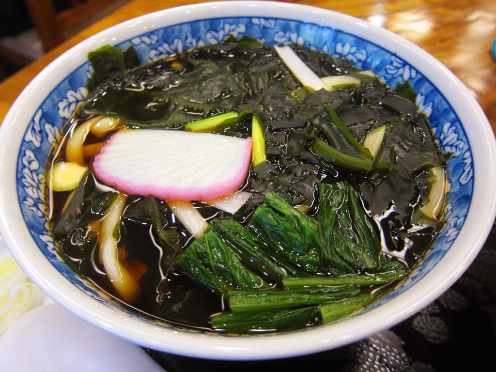 , , , , ,  .,Seaweed udon, , , , 