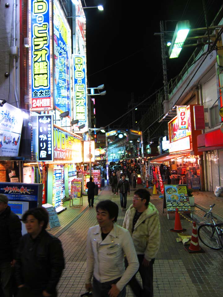 Foto, materieel, vrij, landschap, schilderstuk, bevoorraden foto,Ameyoko-cho Arcade, Boodschappend doend stadsdeel, Ameya zijstraat, Winkel, 