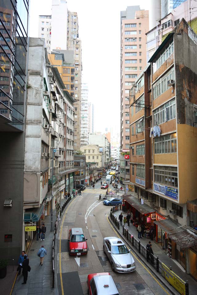 Foto, materieel, vrij, landschap, schilderstuk, bevoorraden foto,Volgens Hong Kong, Boodschappend doend stadsdeel, Signboard, Gebouw, 