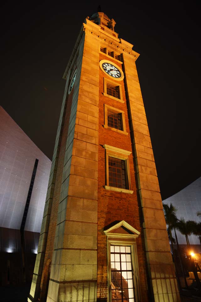 Foto, materieel, vrij, landschap, schilderstuk, bevoorraden foto,De avond uitzicht van Hong Kong, Torenflat, Gebouw, Neon, Avond uitzicht