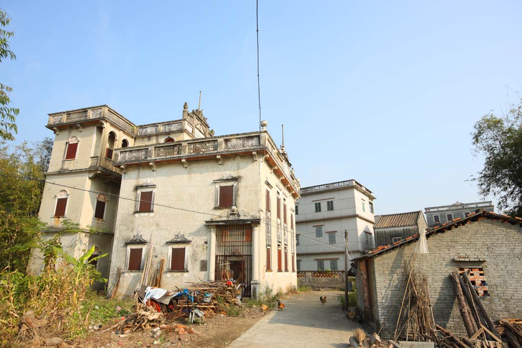 fotografia, materiale, libero il panorama, dipinga, fotografia di scorta,Zi Li Cun, Le rovine, scultura, [un grembo di pietra] Una torre, Io sono Occidentale-stile