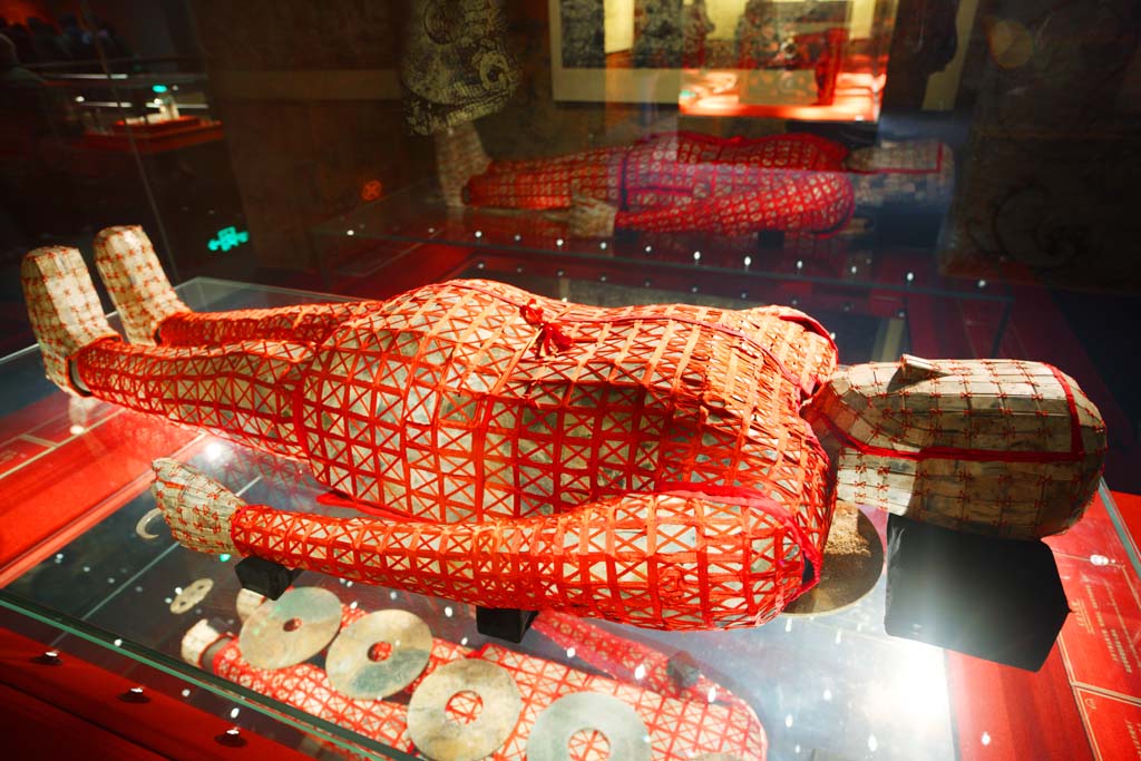 Foto, materiell, befreit, Landschaft, Bild, hat Foto auf Lager,Westlicher Han Museum des Nanyue King Mausoleum jadeburialsuit, ernst, Begrbnishgelgrab, , Begrbnis