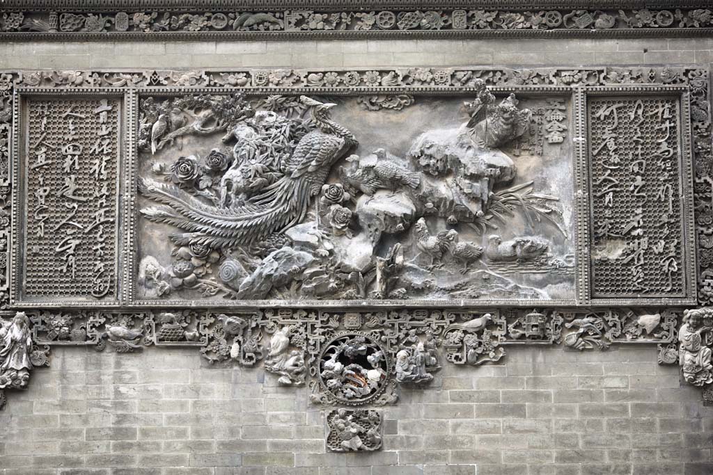 fotografia, materiale, libero il panorama, dipinga, fotografia di scorta,Tempio di clan di Chen, Il cinese edificio di arti industriale e privato, scultura di mattone, meridionale nobile, Decorazione