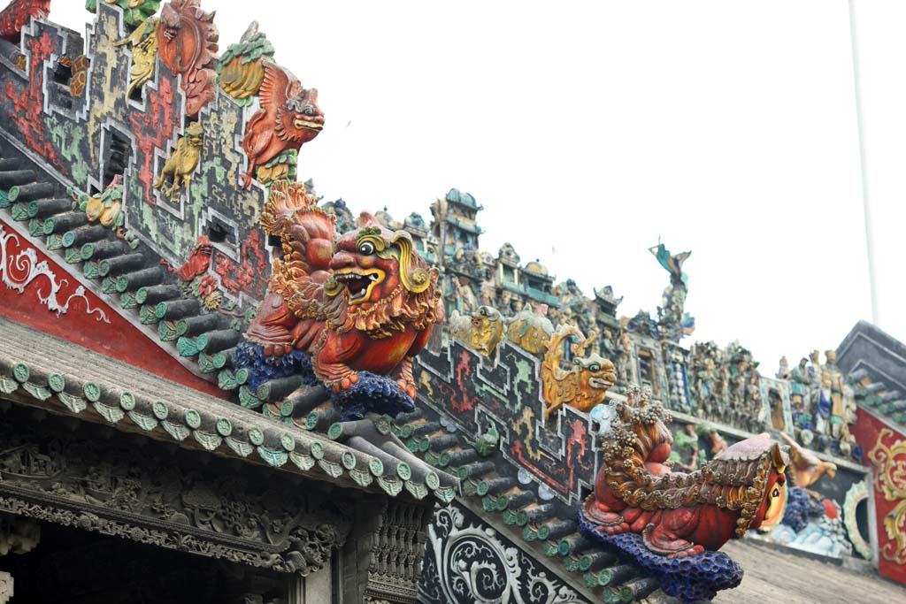 fotografia, materiale, libero il panorama, dipinga, fotografia di scorta,Tempio di clan di Chen, Il cinese edificio di arti industriale e privato, scultura di mattone, meridionale nobile, Decorazione