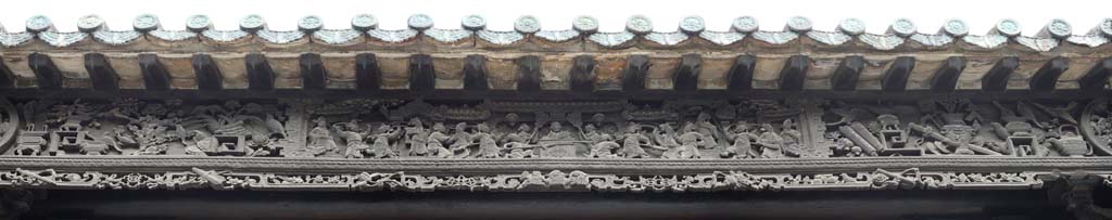 fotografia, materiale, libero il panorama, dipinga, fotografia di scorta,Tempio di clan di Chen, Il cinese edificio di arti industriale e privato, scultura di mattone, meridionale nobile, Decorazione