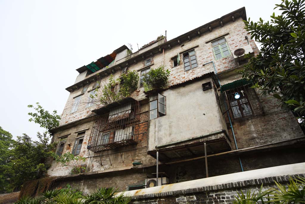 photo,material,free,landscape,picture,stock photo,Creative Commons,A private house of Guangzhou, brick, window, I am old, house