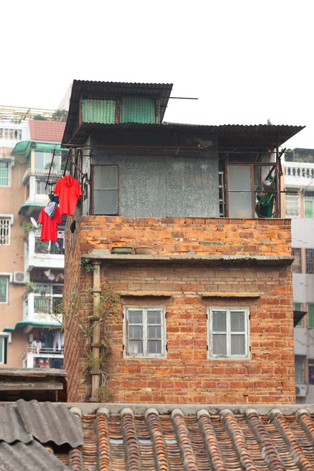 fotografia, materiale, libero il panorama, dipinga, fotografia di scorta,Una casa privata di Guangzhou, mattone, finestra, Io sono vecchio, casa