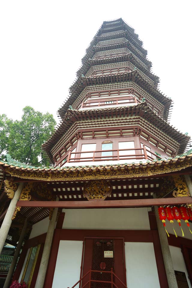 Foto, materiell, befreit, Landschaft, Bild, hat Foto auf Lager,SixBanyanTreeTemple FlowerPagoda, Chaitya, Pagode, Faith, Touristenattraktion