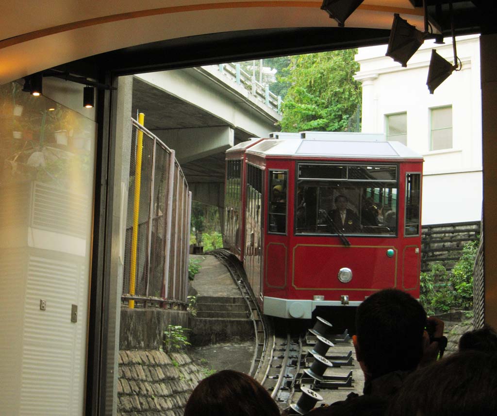 Foto, materiell, befreit, Landschaft, Bild, hat Foto auf Lager,Eine Drahtseilbahn, Besichtigung, Rot, , 