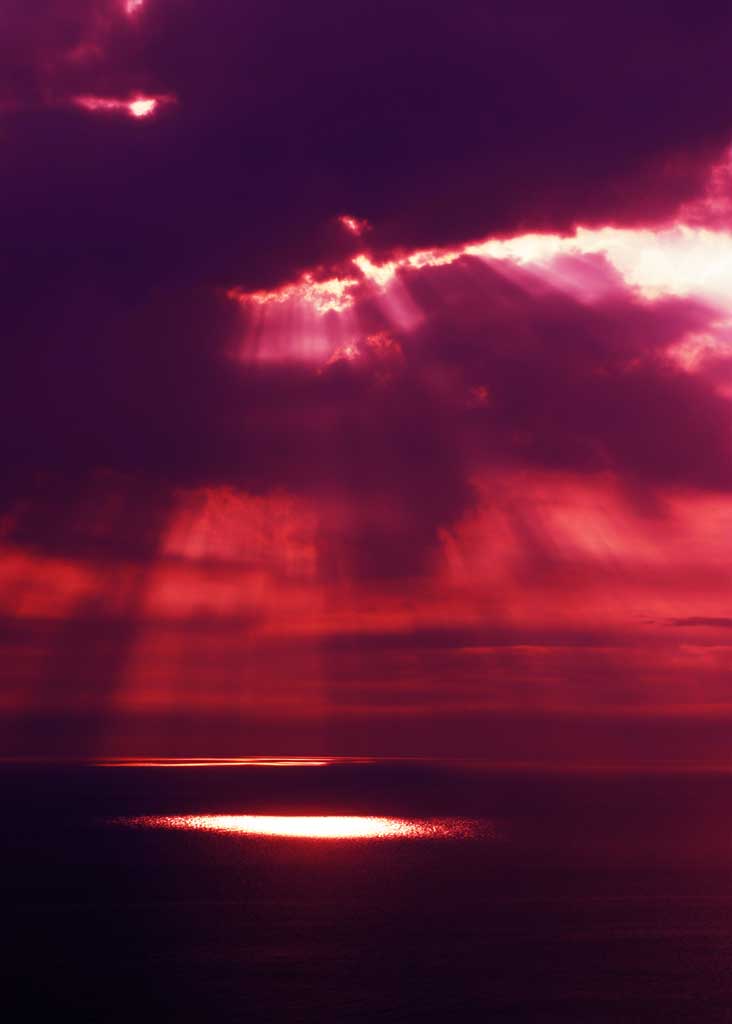 fotografia, materiale, libero il panorama, dipinga, fotografia di scorta,Illumini con un riflettore sul mare, tramonto, bello, nube, cielo