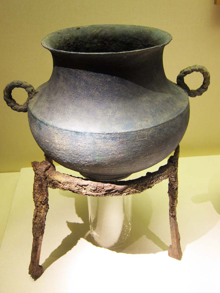 Foto, materieel, vrij, landschap, schilderstuk, bevoorraden foto,Westelijke Han Museum van de Nanyue King Mausoleum Han-type smeris statief, Graf, Brons ware, , Teraardebestelling