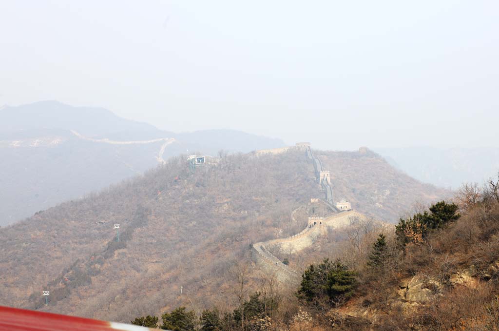 photo,material,free,landscape,picture,stock photo,Creative Commons,Mu Tian Yu Great Wall, castle wall, lookout in a castle, The Hsiung-Nu, 