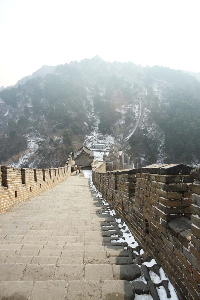 photo,material,free,landscape,picture,stock photo,Creative Commons,Mu Tian Yu Great Wall, castle wall, lookout in a castle, The Hsiung-Nu, 