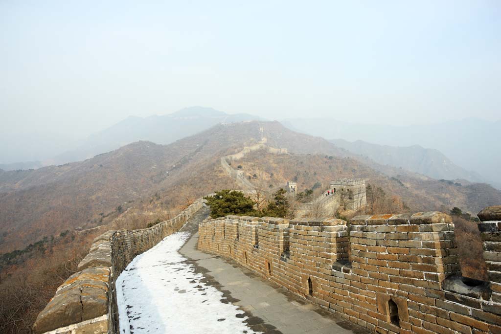 fotografia, materiale, libero il panorama, dipinga, fotografia di scorta,Mu Tian Yu il grande muro, muro di castello, guardia in un castello, Il Hsiung-Nu, 