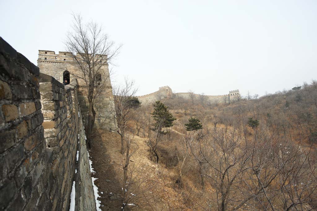 photo, la matire, libre, amnage, dcrivez, photo de la rserve,Mu Tian Yu Grande muraille, mur de chteau, guet dans un chteau, Le Hsiung-Nu, 