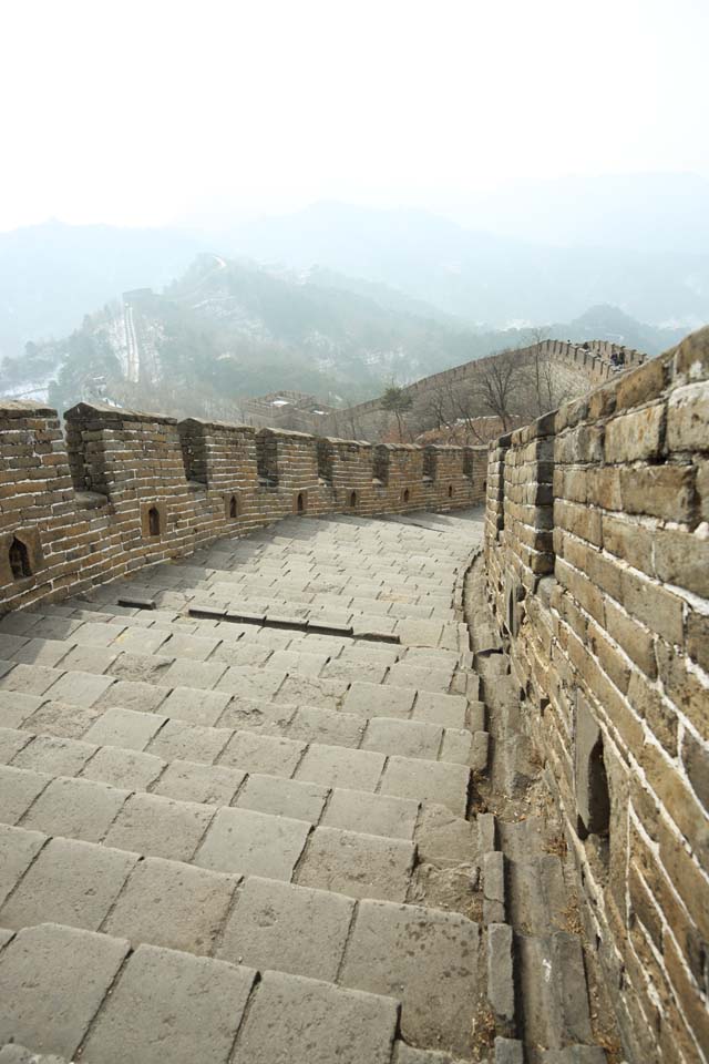 photo,material,free,landscape,picture,stock photo,Creative Commons,Mu Tian Yu Great Wall, castle wall, lookout in a castle, The Hsiung-Nu, 