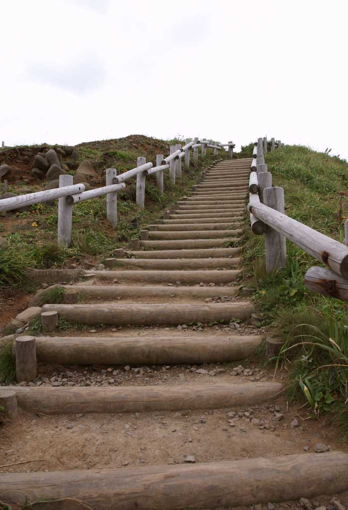 Foto, materiell, befreit, Landschaft, Bild, hat Foto auf Lager,Das Aufsteigen von Pfad, Zaun, Treppe, Weg, Brgersteig