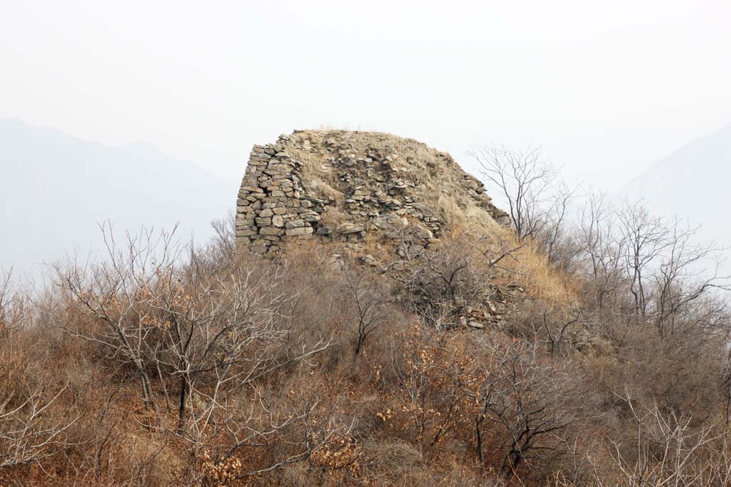 photo,material,free,landscape,picture,stock photo,Creative Commons,Mu Tian Yu Great Wall, castle wall, lookout in a castle, The Hsiung-Nu, 