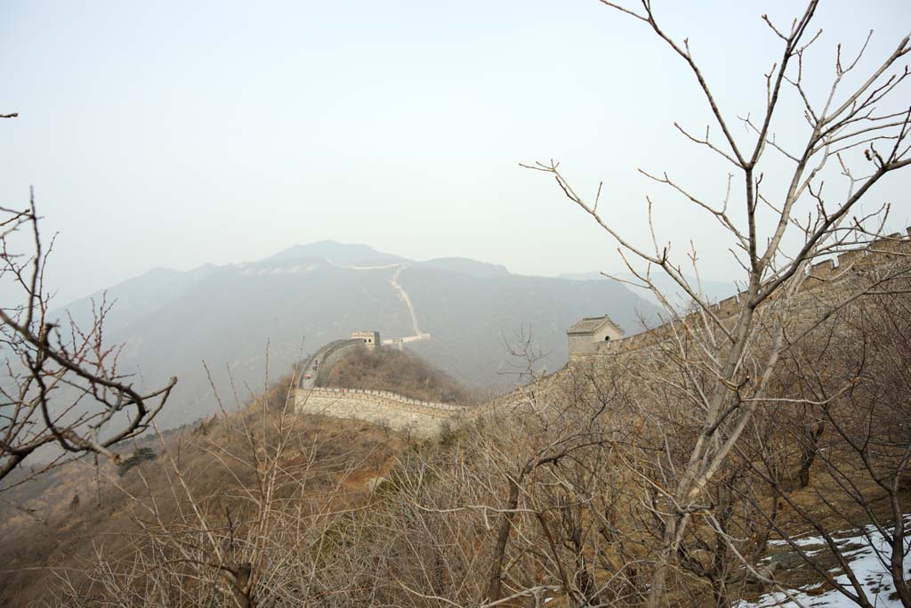 foto,tela,gratis,paisaje,fotografa,idea,Mu Tian Yu gran pared, Pared de castillo, Puesto de vigilancia en un castillo, El Hsiung - Nu, 