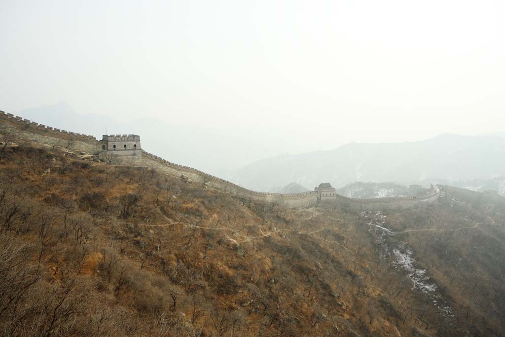 photo, la matire, libre, amnage, dcrivez, photo de la rserve,Mu Tian Yu Grande muraille, mur de chteau, guet dans un chteau, Le Hsiung-Nu, 