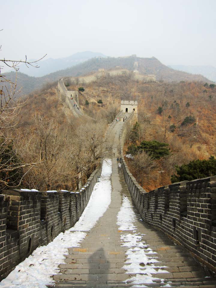 photo,material,free,landscape,picture,stock photo,Creative Commons,Mu Tian Yu Great Wall, castle wall, lookout in a castle, The Hsiung-Nu, 