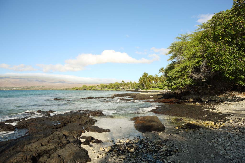 photo, la matire, libre, amnage, dcrivez, photo de la rserve,Le rivage de la lave, ciel bleu, Lave, Bleu, vague