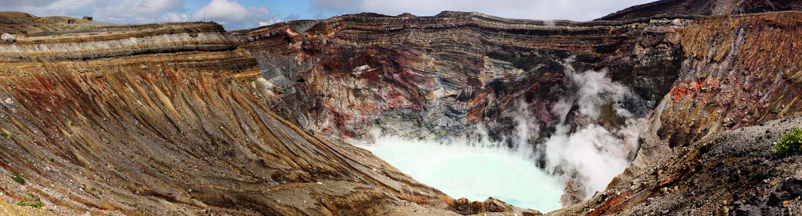 photo, la matire, libre, amnage, dcrivez, photo de la rserve,Mt. Aso Mt. Naka-dake, lac de cratre, volcan, Un volcan actif, Mt. Aso