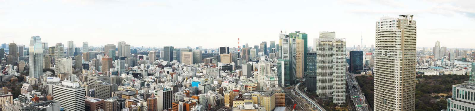 Foto, materieel, vrij, landschap, schilderstuk, bevoorraden foto,Tokio panorama, Gebouw, De benedenstad wijk, Shiodome, Toranomon