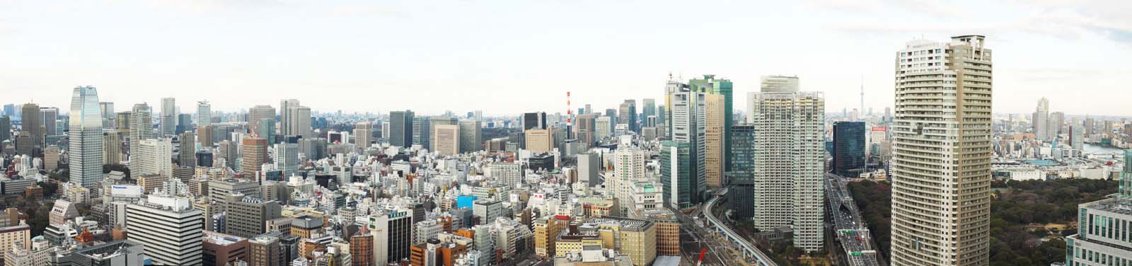 Foto, materiell, befreit, Landschaft, Bild, hat Foto auf Lager,Tokyo-Rundblick, Gebude, Das Stadtzentrumsgebiet, Shiodome, Toranomon