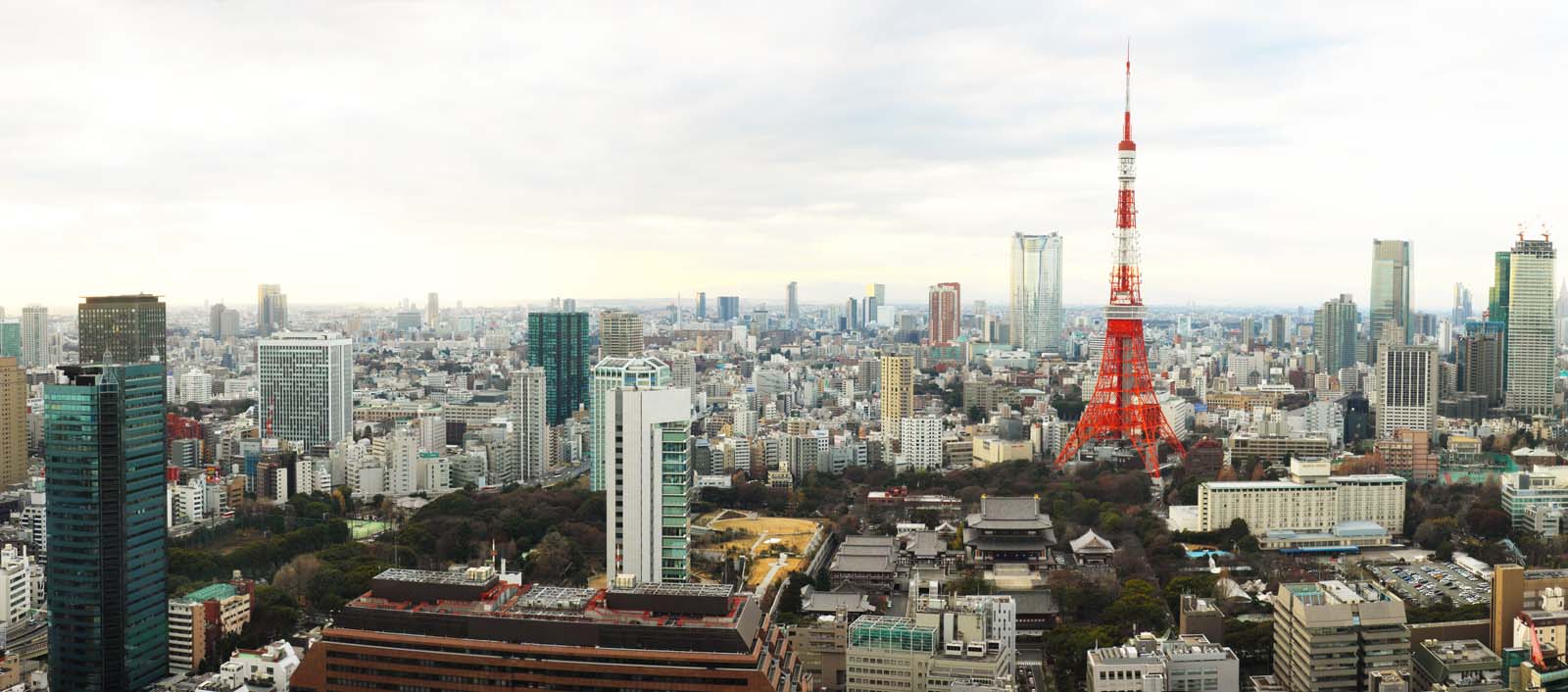 Foto, materieel, vrij, landschap, schilderstuk, bevoorraden foto,Tokio panorama, Gebouw, De benedenstad wijk, Tokio Toren, Toranomon