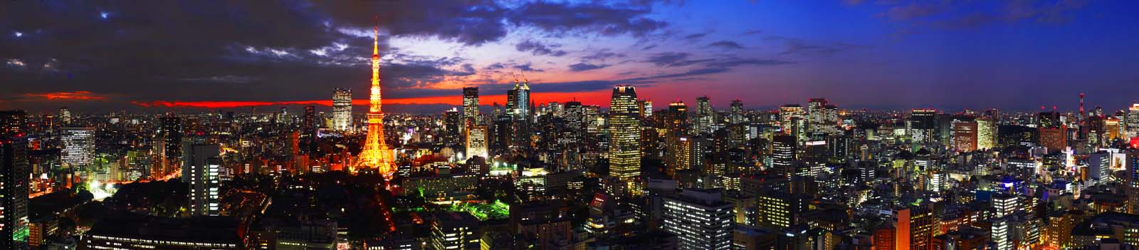 photo,material,free,landscape,picture,stock photo,Creative Commons,Tokyo night view, building, The downtown area, Tokyo Tower, sunset