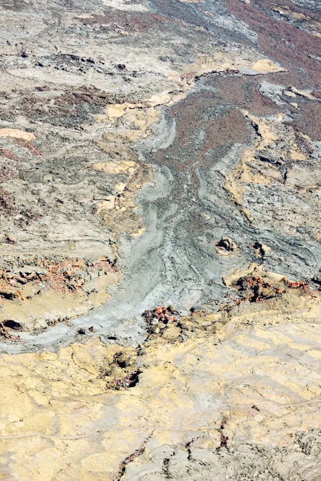 fotografia, materiale, libero il panorama, dipinga, fotografia di scorta,Isola di Hawaii fotografia aerea, Lavico, Il cratere, rompa nella terra, Deserto