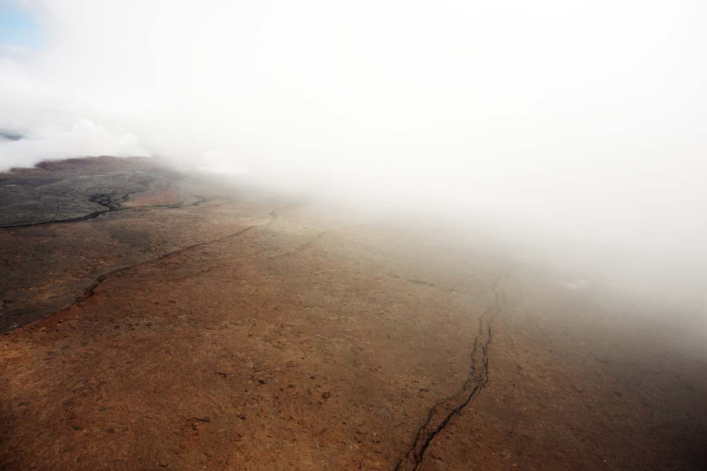 foto,tela,gratis,paisaje,fotografa,idea,Aerofotografa de Hawaii, Lava, El crter, Agritese en el suelo, Desierto