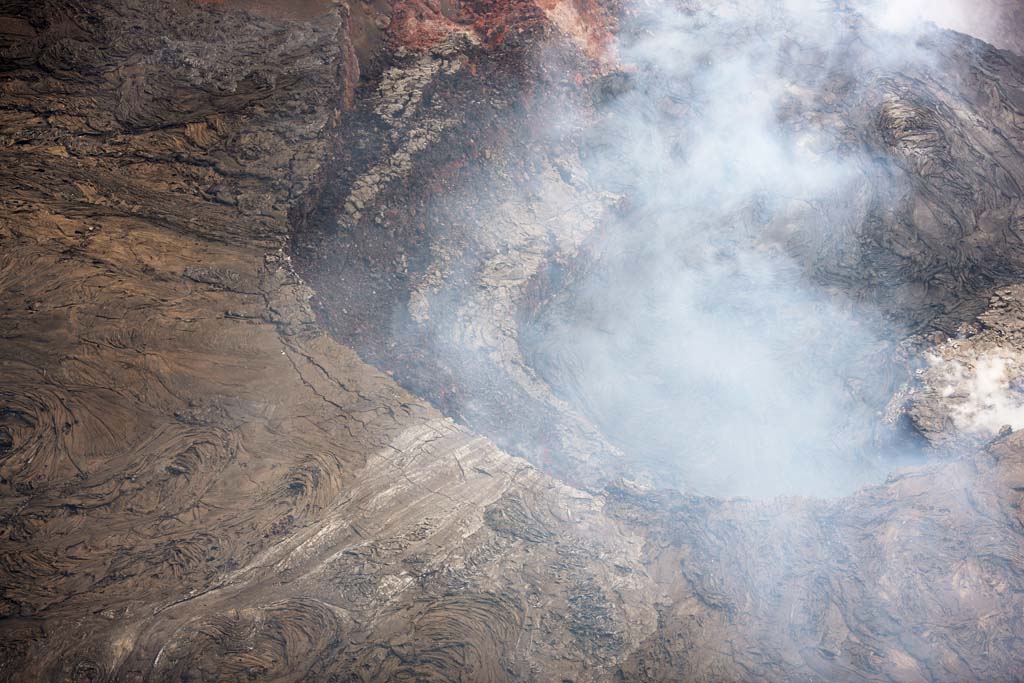 fotografia, materiale, libero il panorama, dipinga, fotografia di scorta,Mt. Kilauea, Lavico, Il cratere, Puu Oo, Fumo