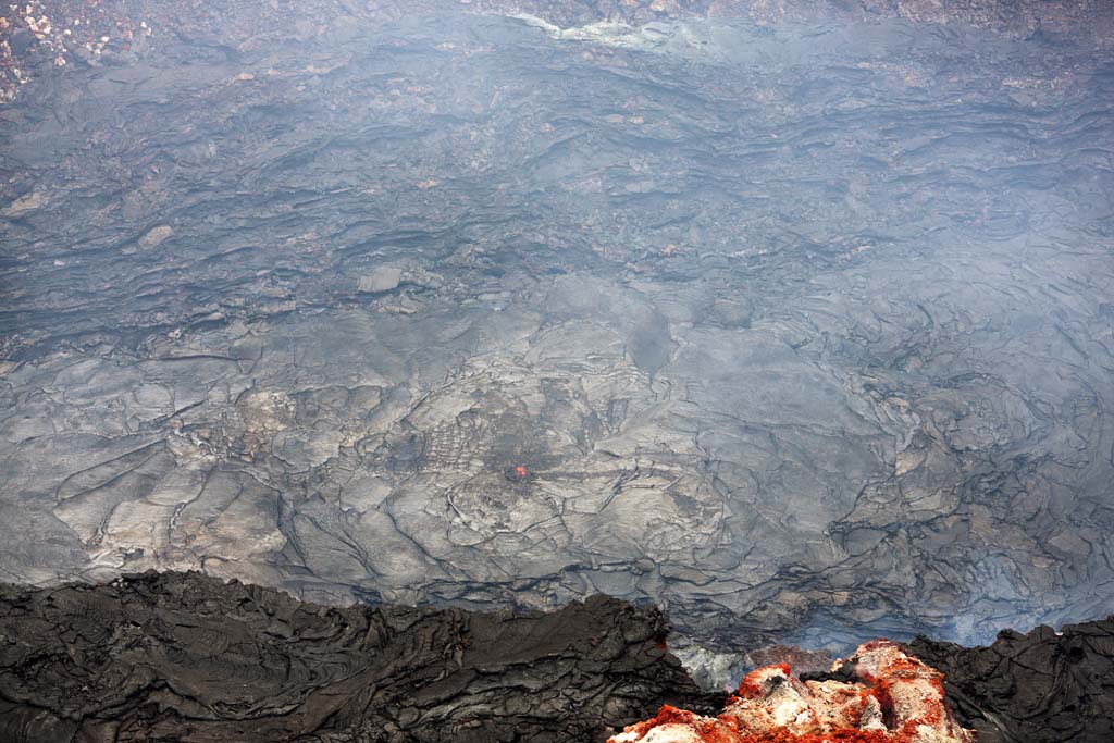 Foto, materieel, vrij, landschap, schilderstuk, bevoorraden foto,Mt. Kilauea, Lava, De krater, Puu Oo, Rook