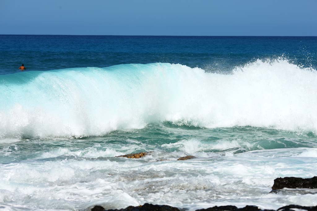 fotografia, materiale, libero il panorama, dipinga, fotografia di scorta,Isola di Hawaii ondata di rottura, , , , 