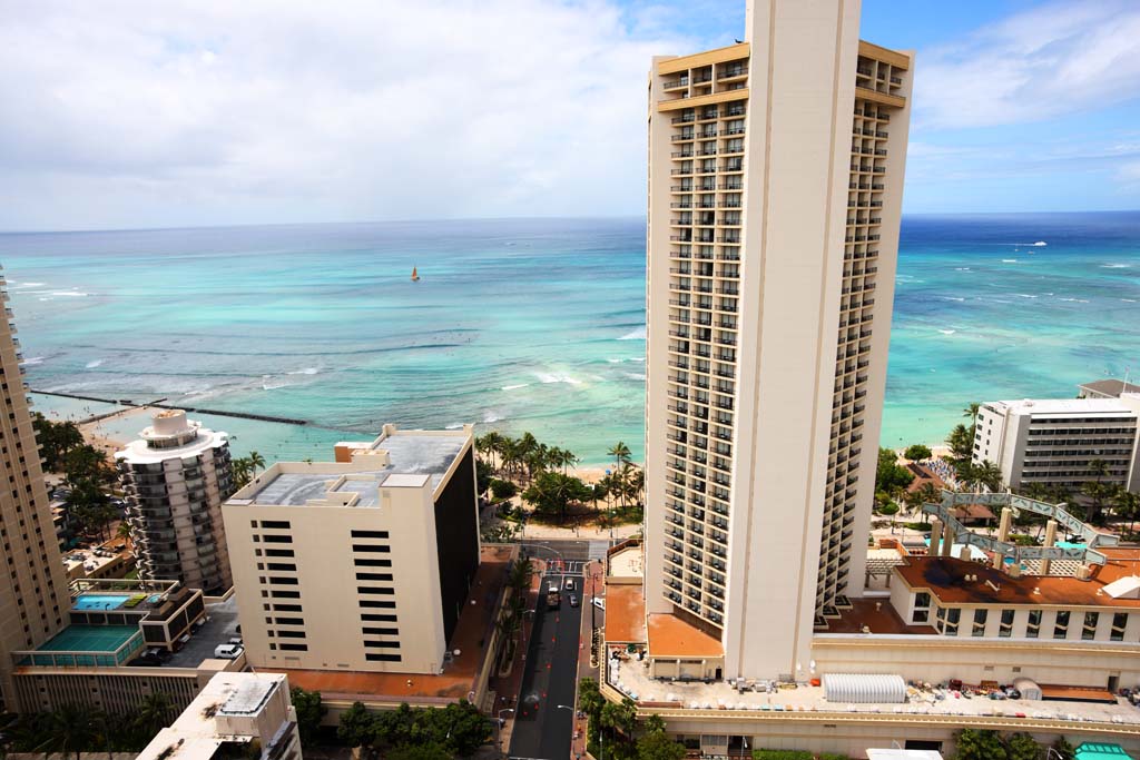 Foto, materiell, befreit, Landschaft, Bild, hat Foto auf Lager,Waikiki Beach, , , , 