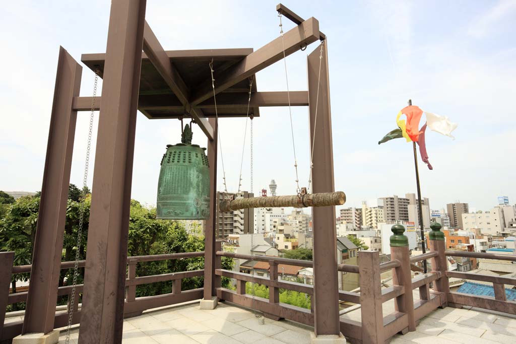 fotografia, material, livra, ajardine, imagine, proveja fotografia,Osaka Kiyomizu Temple bell, , , , 