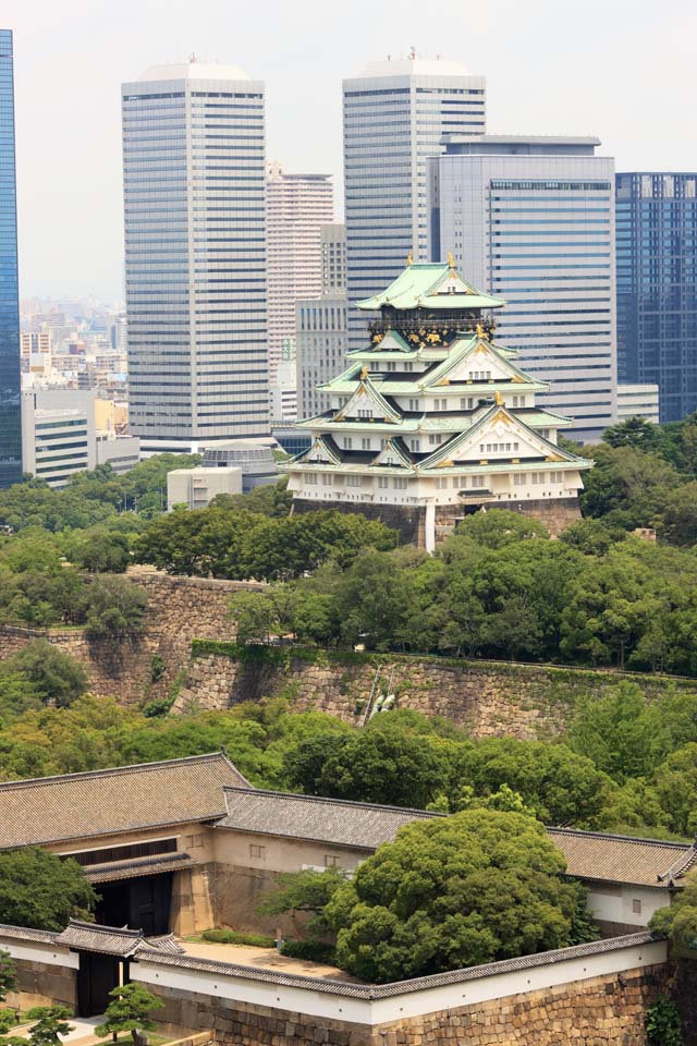 Foto, materiell, befreit, Landschaft, Bild, hat Foto auf Lager,Burg Osaka, , , , 