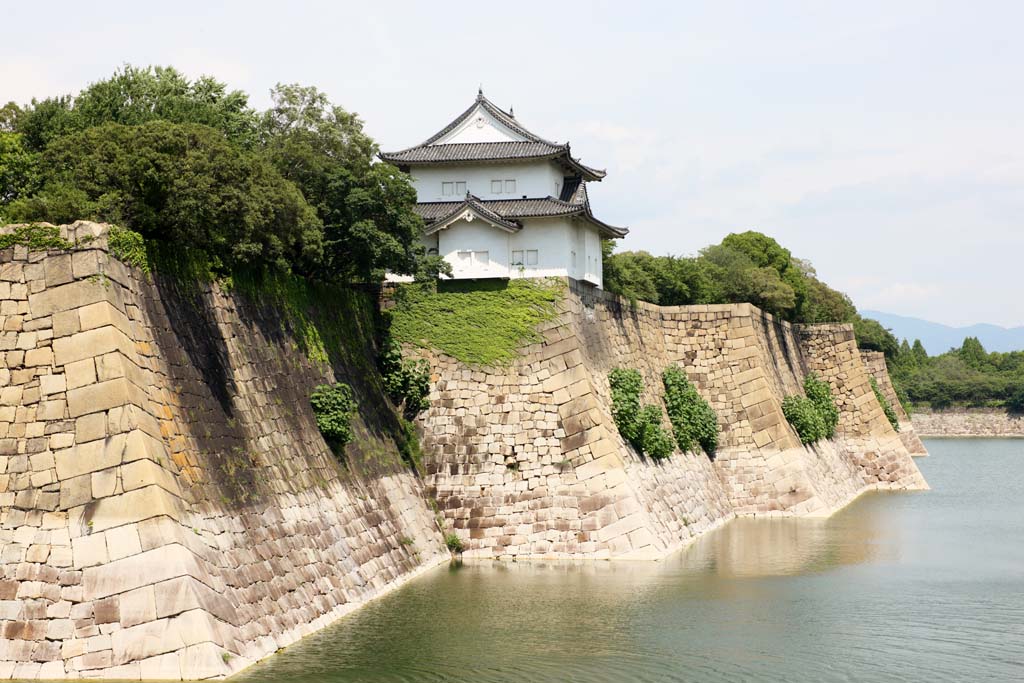 Foto, materieel, vrij, landschap, schilderstuk, bevoorraden foto,Osaka Castle duizend consistente oar, , , , 