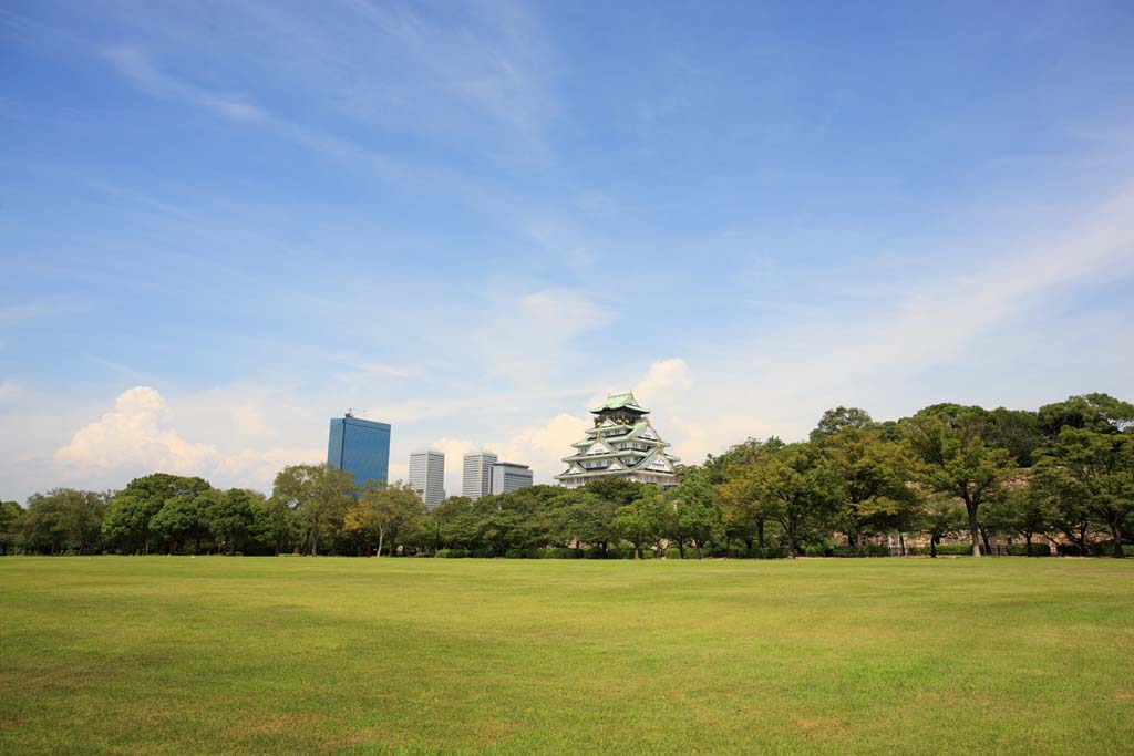 Foto, materiell, befreit, Landschaft, Bild, hat Foto auf Lager,Osaka Castle Nishinomaru Garten, , , , 