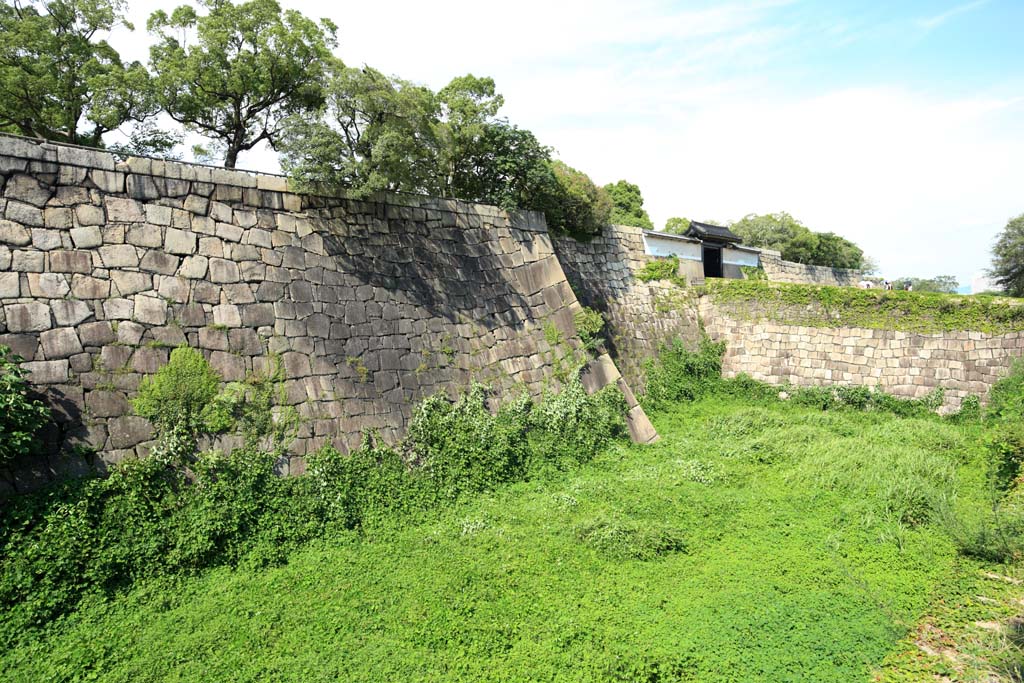 fotografia, material, livra, ajardine, imagine, proveja fotografia,Castelo de Osaka Karahori, , , , 