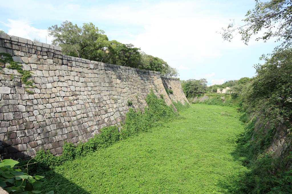 Foto, materiell, befreit, Landschaft, Bild, hat Foto auf Lager,Osaka Castle Karahori, , , , 