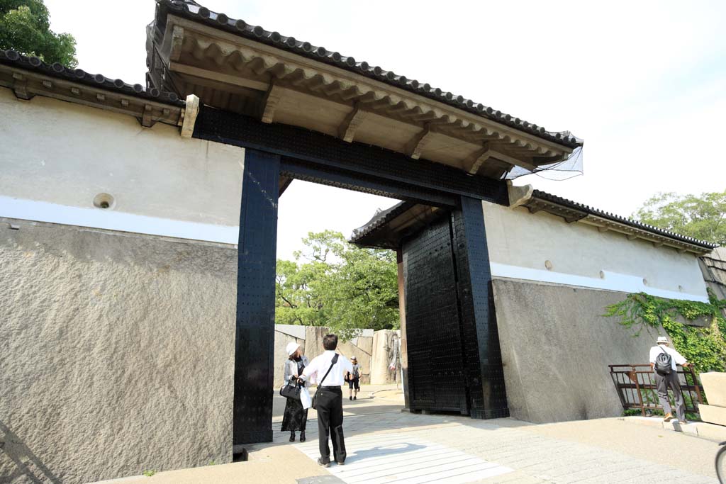 fotografia, materiale, libero il panorama, dipinga, fotografia di scorta,Il Castello di Osaka Sakuramon, , , , 